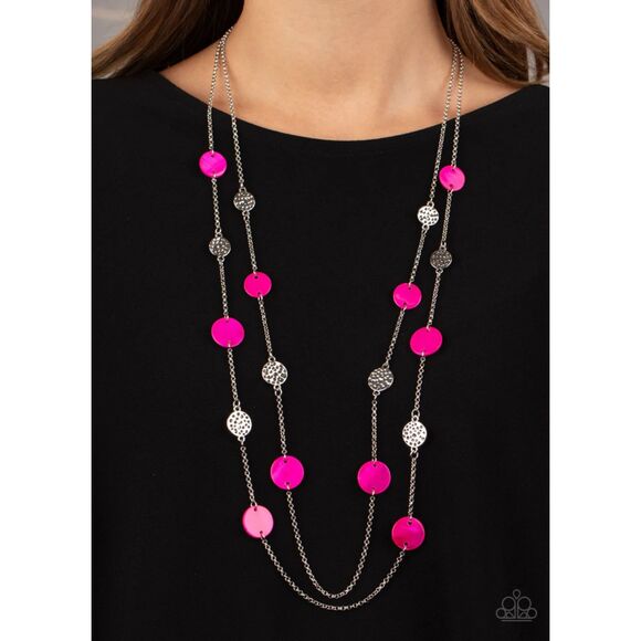 Ocean Soul Pink Necklace (425) - Picture 1 of 3